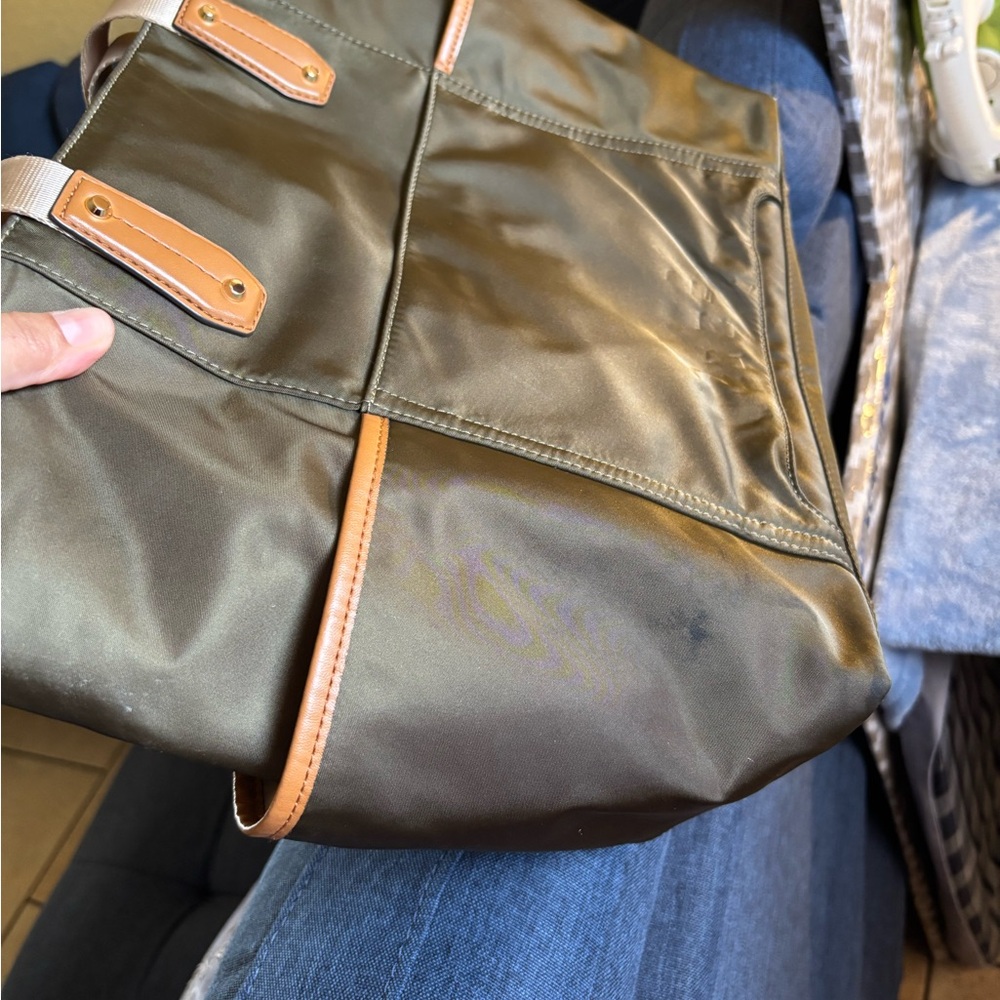 Michael Kors Olive and Tan Men's Backpack  #018 - Picture 7 of 15